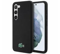 Lacoste LCHCS23SSLOK - Custodia rigida in silicone per S23 S911, colore: Nero
