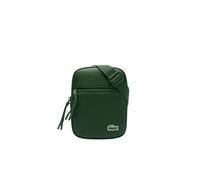 Lacoste LCST Small Flat Crossbody Bag, Borsa a Tracolla Uomo, Verde, Taglia Unica