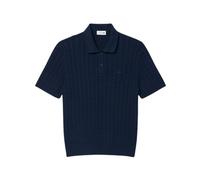Lacoste - Maglia a V in maglia a trecce - - Knitwear - Uomo - Blu - L