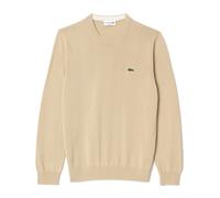 Lacoste - Maglia Girocollo in Cotone - - Knitwear - Uomo - Beige - S