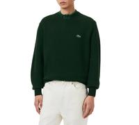 Lacoste maglia girocollo uomo in pura lana verde