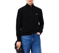 Lacoste maglia uomo in lana con zip nero 3