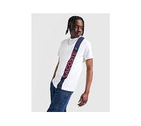 Lacoste Maglia Vertical Colour Block Wordmark, Bianco 4/M