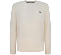LACOSTE - Maglione avorio con mini logo per uomo