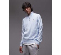 Lacoste - Maglione azzurro con zip corta-Blu 34