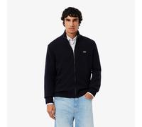 Lacoste Maglione con Zip in Lana Cardata Blu Navy IV / M Blu