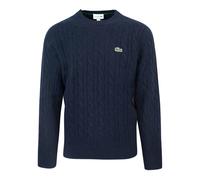 Lacoste - Pull Col Rond Torsadé AH2924 Marine - Abbigliamento L Marine