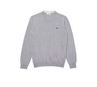 Lacoste Pullover da Uomo con Collo Rotondo Organico Grigio Chiaro IV/M Grigio