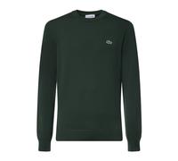 MAGLIONE LACOSTE GIROCOLLO MONOCROMATICO IN COTONE AH1985-00-YZP col. verde