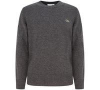 Lacoste - Maglione Girocollo in Lana Cardata - - Knitwear - Uomo - Grigio - S