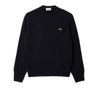 Lacoste - Maglione in lana blu con scollo a giro - -Sweatshirts & Hoodies -Uomo -Blu -S