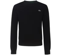 LACOSTE - Maglione nero con mini logo per uomo