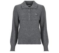 Lacoste Maglione Pull camionneur en laine cardée sans couture in Grigio IT 40