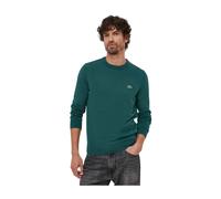 MAGLIONE LACOSTE GIROCOLLO MONOCROMATICO IN COTONE AH1985-00-YZP col. verde