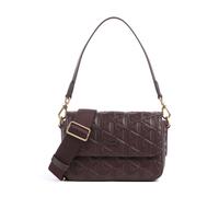Lacoste Maheki Borsa a spalla rosso scuro, pelle, donna