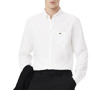Lacoste Regular Fit Oxford Shirt men Longsleeves white in taglia:M