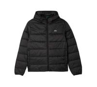 Giacca con cappuccio Lacoste Puffer Contrast nero puro - M