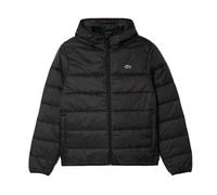 Giacca con cappuccio Lacoste Puffer Contrast nero puro - M