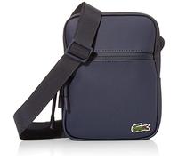 Lacoste Mens PVC Flat Crossover Bag, Blu Adriatico Chiaro, taglia unica