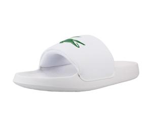 Lacoste Men's Serve Slide 1.0, Sandali Uomo, Wht/Grn, 46 EU