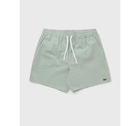 Lacoste Mid Length Striped Textured Swim Trunks men white in taglia:XL