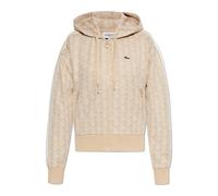 Lacoste - Monogram Hoodie - - Sweatshirts & Hoodies - Donna - Beige - L
