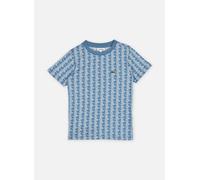 Lacoste - Monogram Print Tee Blu - Abbigliamento 16A Blu