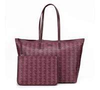 Lacoste Zely Borsa shopper rosso scuro, pelle sintetica, donna
