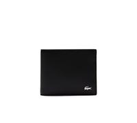 Lacoste Nh1115fg - Portafogli Uomo, Pelle, Spazzolato, Nero (Black), Taglia Unica