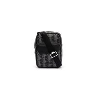 Lacoste Nh4409lx, Borsa a Mano Uomo, Monogram Nero Grigio, Taglia Unica
