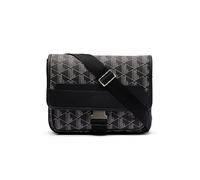 The Blend Grain Lather Shoulder Bag Large by Lacoste T.U Nero