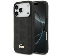 Lacoste Nomograme Gold Logo Custodia MagSafe per iPhone 17 Pro nera - Nouvo