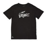 Lacoste Off Court Bambini - Magliette Nero - Taglia 130 - 140 CM - Jersey di cotone Black 130 - 140 CM
