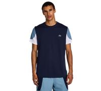 Lacoste Off Court Logo Uomo - Magliette Blu - Taglia S - Poly Jersey Blue S