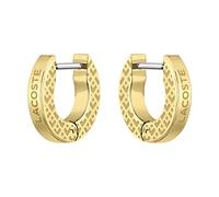 Lacoste Orecchini da uomo Collezione L'ESSENTIEL Decorato con disegno petit piqué disponibile in Yellow Gold Taglia unica