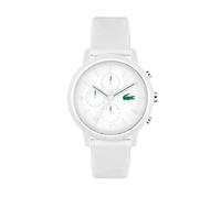 Lacoste Orologio con Cronografo al Quarzo da Uomo Collezione LACOSTE.12.12 CHRONO con Cinturino in Silicone Bianco - 2011246