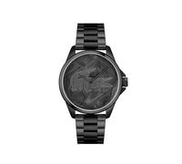 Lacoste Orologio con Movimento al Quarzo a Tre Lancette da Uomo Collezione LE CROC con Cinturino in Acciaio Inossidabile Nero, 2011396, Black