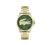 Lacoste Orologio con Movimento al Quarzo a Tre Lancette da Uomo Collezione LE CROC con Cinturino in Acciaio Inossidabile di Colore Dorato, 2011394, Gold
