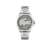 Lacoste Orologio con Movimento al Quarzo a Tre Lancette da Uomo Collezione LE CROC con Cinturino in Acciaio Inossidabile Argentato, 2011393, Silver