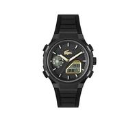 Lacoste Orologio Quarzo Multifunzione Analogico-Digitale da Uomo Collezione LC33 con Cinturino in Silicone Nero - 2011435