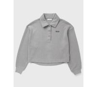 Lacoste Oversized Ribbed Polo Collar Sweatshirt women Half-Zips grey in taglia:S