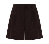 Lacoste - Oversized Wool Blend Pleated Bermuda Shorts - -Shorts -Donna -Marrone -L