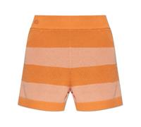 Lacoste - Pantaloncini a Maglia in Rete a Righe - - Shorts - Donna - Arancione - S