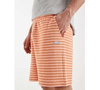 Lacoste - Pantaloncini arancioni con righe a contrasto-Arancione L