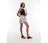 Lacoste - Pantaloncini classici grigi in jersey con logo-Grigio 41-43