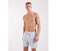 Lacoste - Pantaloncini da bagno classici azzurro a righe con logo-Blu L