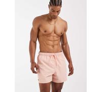 Lacoste - Pantaloncini da bagno classici con logo rosa chiaro S