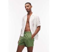 Lacoste - Pantaloncini da bagno classici verdi con logo-Verde L