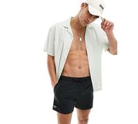 Lacoste - Pantaloncini da bagno neri con logo-Nero L