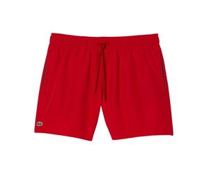 Lacoste - Pantaloncini da Bagno Rossi in Cotone - - Swimwear - Uomo - Rosso - S